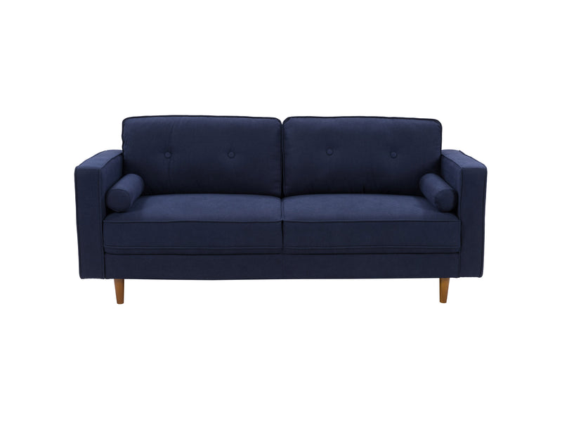 navy blue Sofa and Chair Set, 2 piece Mulberry collection detail image by CorLiving