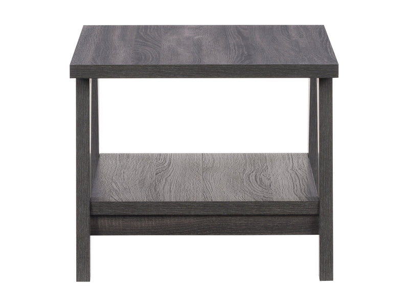 dark grey Square End Table Hollywood Collection product image by CorLiving