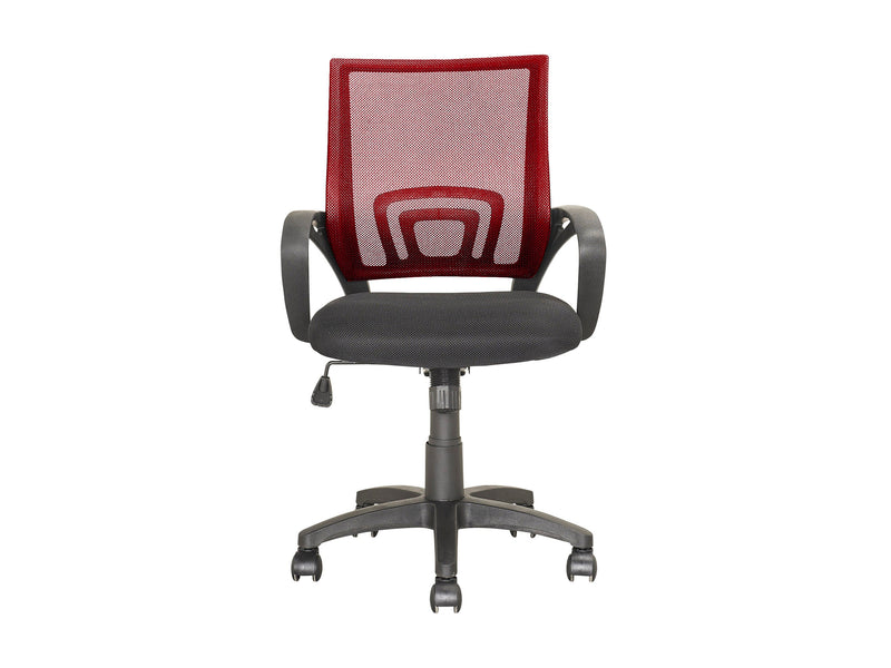 maroon Mesh Back Office Chair Jaxon Collection product image by CorLiving