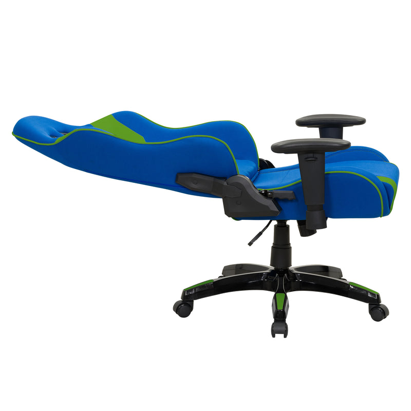 blue and green Ergonomic Gaming Chair Workspace Collection product image by CorLiving