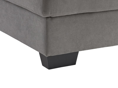 light grey Wide Sectional Couch, Right Facing Lyon collection detail image by CorLiving#color_light-grey