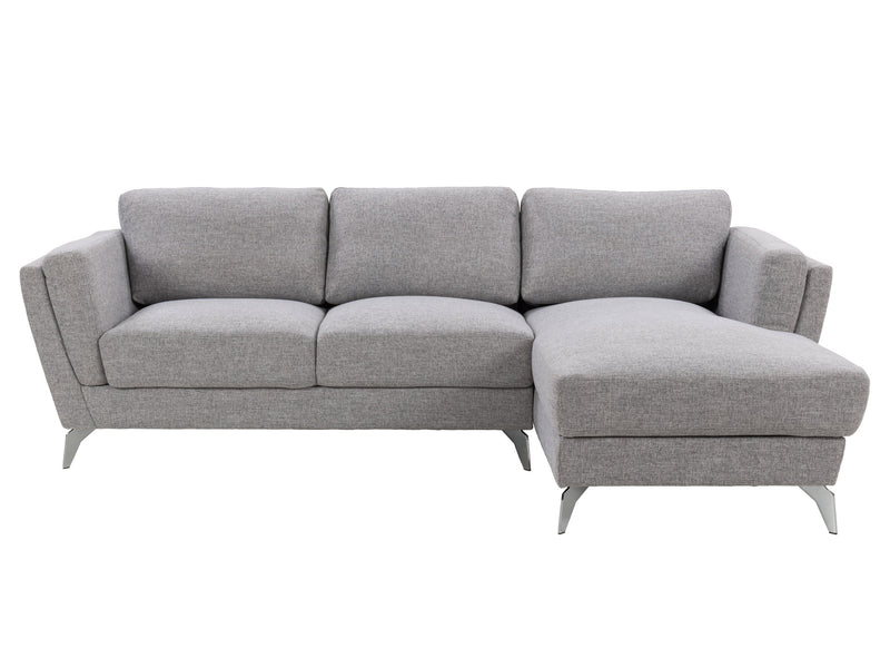 light grey L Shaped Sofa, Right Facing Lansing Collection product image by CorLiving