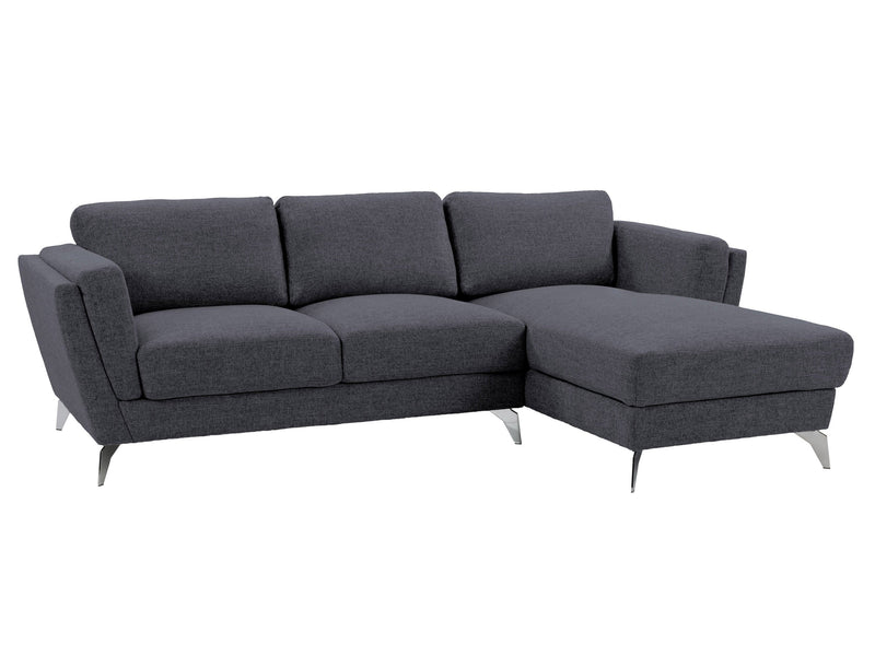 deep blue L Shaped Sofa, Right Facing Lansing Collection product image by CorLiving