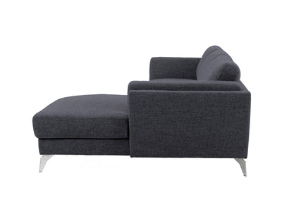 deep blue L Shaped Sofa, Right Facing Lansing Collection product image by CorLiving#color_lansing-deep-blue