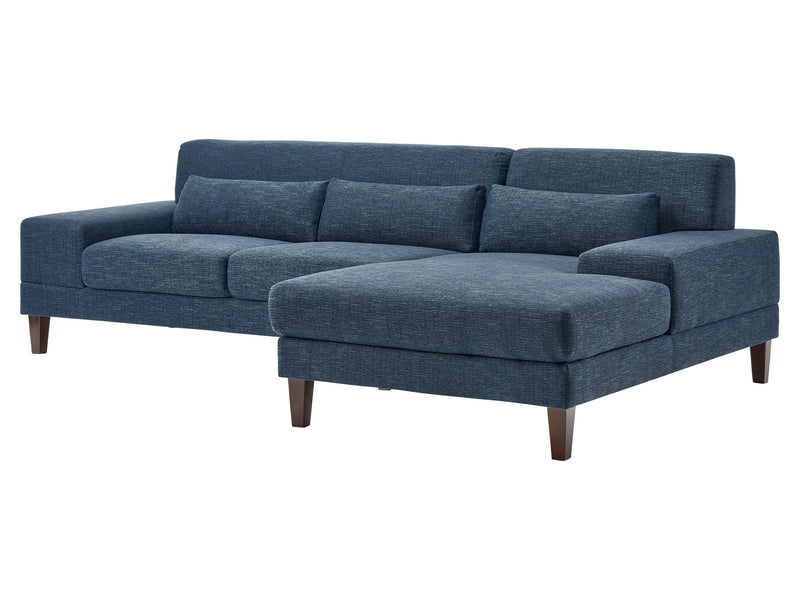 blue Modern Sectional Sofa, Left Facing Ava collection product image by CorLiving