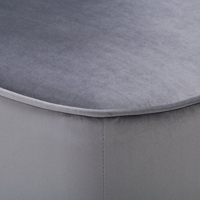 grey Velvet Accent Chair Lynwood Collection detail image by CorLiving#color_grey
