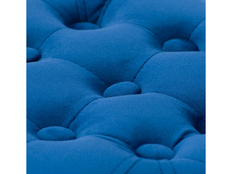 blue Small Round Ottoman Lynwood Collection detail image by CorLiving