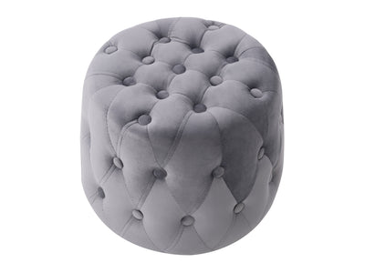 grey Small Round Ottoman Lynwood Collection product image by CorLiving#color_lynwood-grey