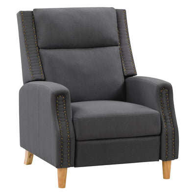 dark grey Reclining Accent Chair Lynwood Collection product image by CorLiving#color_dark-grey