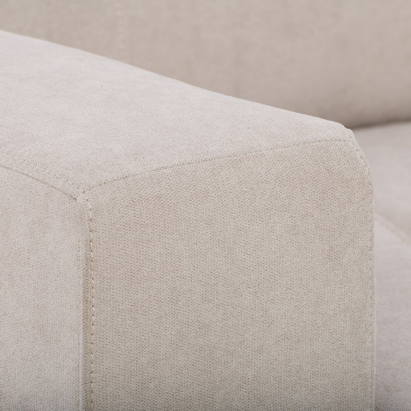 beige Brown Accent Chair Club Collection detail image by CorLiving