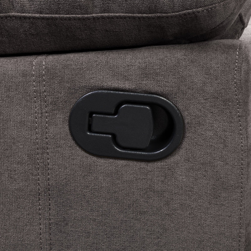 grey Extra Wide Recliner Lea Collection detail image by CorLiving