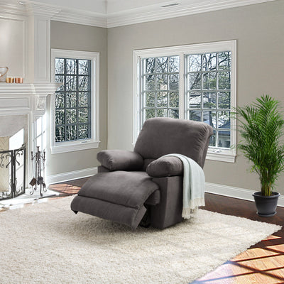 grey Extra Wide Recliner Lea Collection lifestyle scene by CorLiving#color_grey