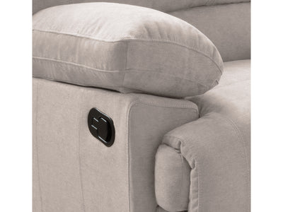 beige Reclining Loveseat Sofa Lea collection detail image by CorLiving#color_beige