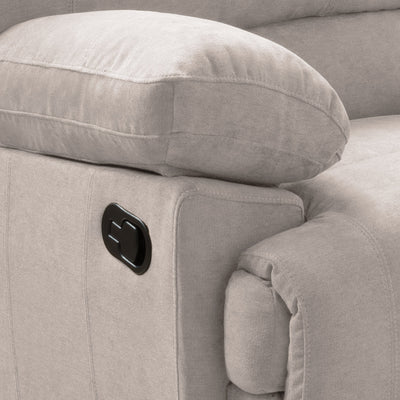 beige Extra Wide Recliner Lea Collection detail image by CorLiving#color_beige