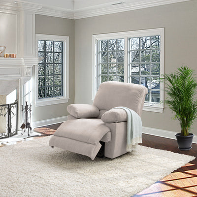 beige Recliner Chair with Remote Control Lea Collection lifestyle scene by CorLiving#color_beige