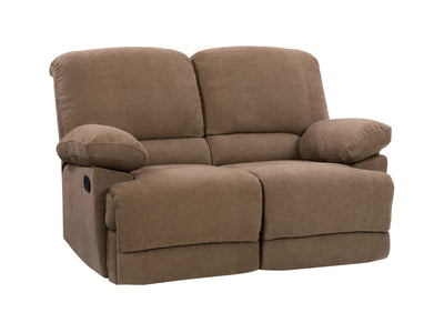 brown Reclining Loveseat Sofa Lea collection product image by CorLiving#color_brown