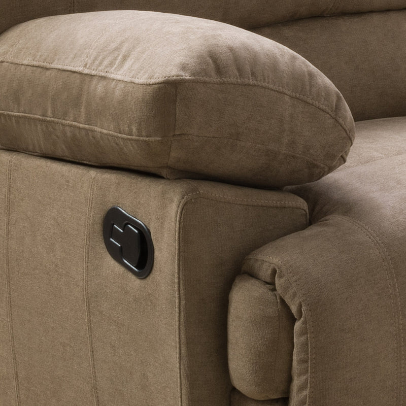 brown Extra Wide Recliner Lea Collection detail image by CorLiving