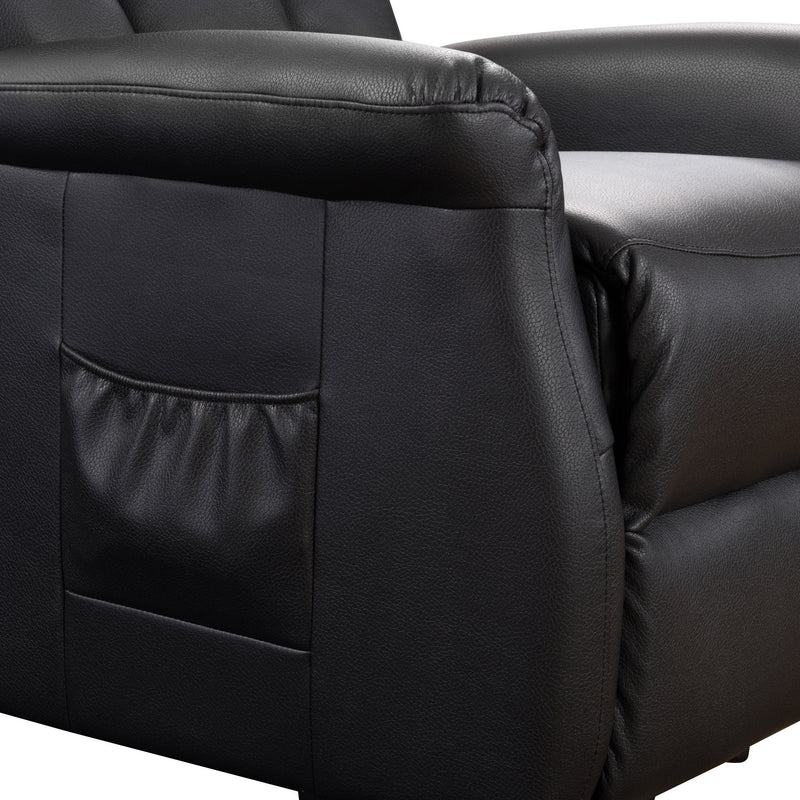 black Power Lift Assist Recliner Arlington Collection detail image by CorLiving