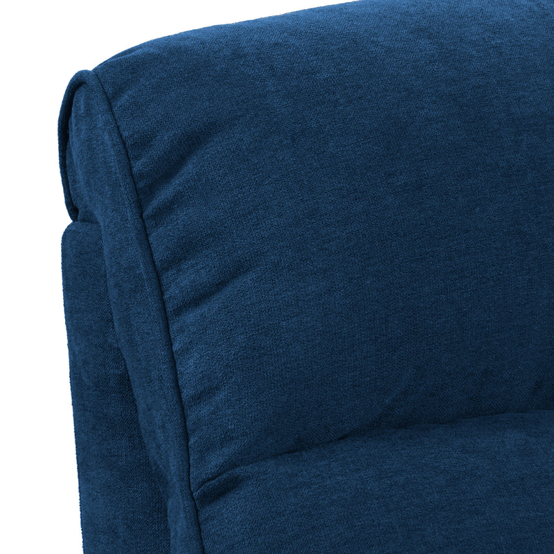 navy blue Power Lift Assist Recliner Dallas Collection detail image by CorLiving