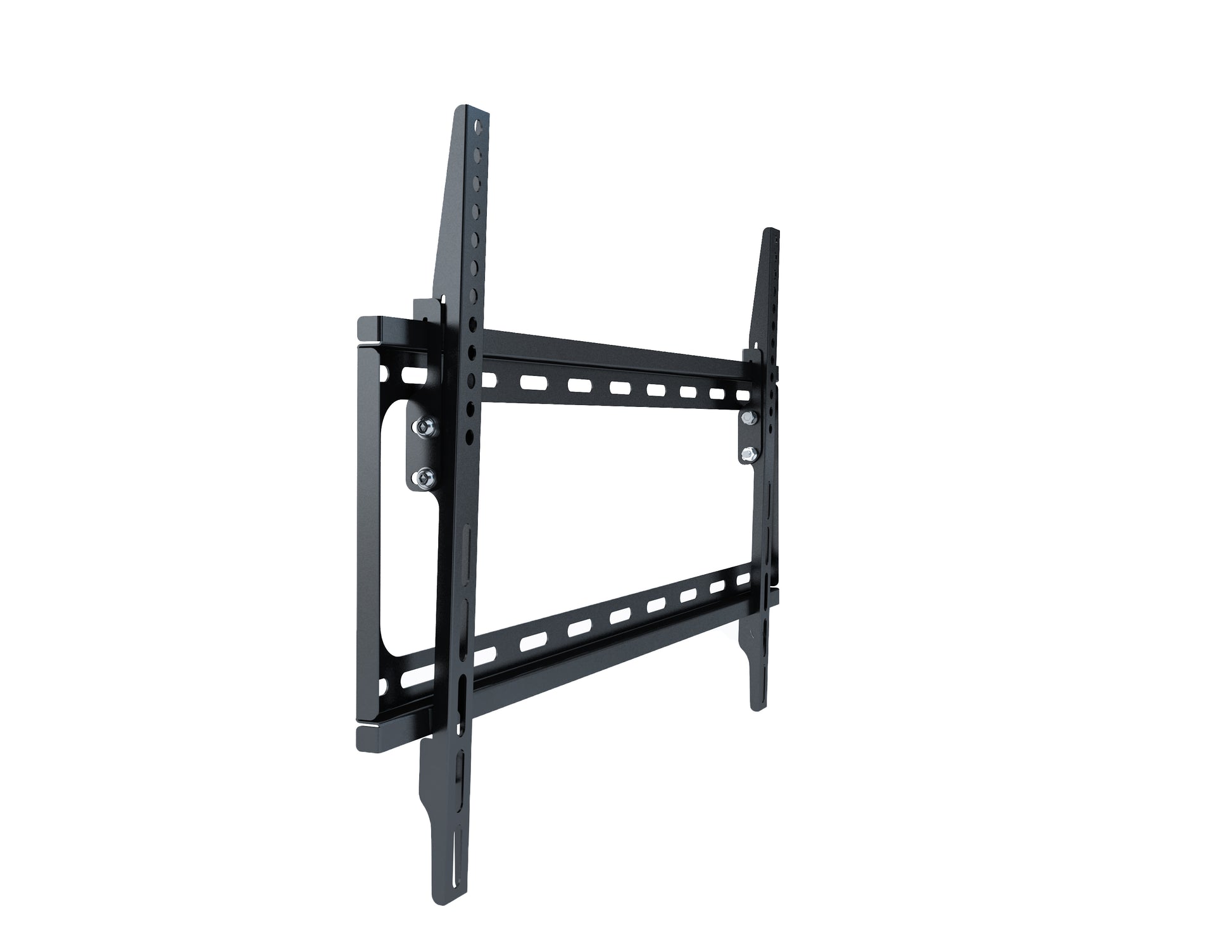 70 inch TV wall mount for 37" - 70" TVs, black steel construction with adjustable brackets, tilt and swivel features for optimal viewing angles, compatible with flat screen and curved TVs, secure and easy installation.