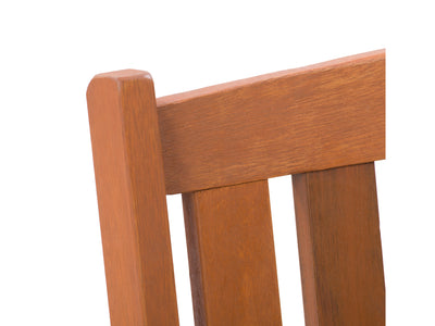 Miramar Brown Wood Bench with Back Miramar Collection detail image by CorLiving#color_miramar-brown