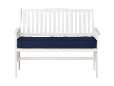 Miramar Washed White Wood Bench with Back Miramar Collection product image by CorLiving#color_miramar-washed-white