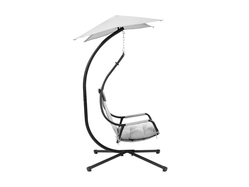 light grey Swing Lounge Chair Kingsley Collection product image by CorLiving