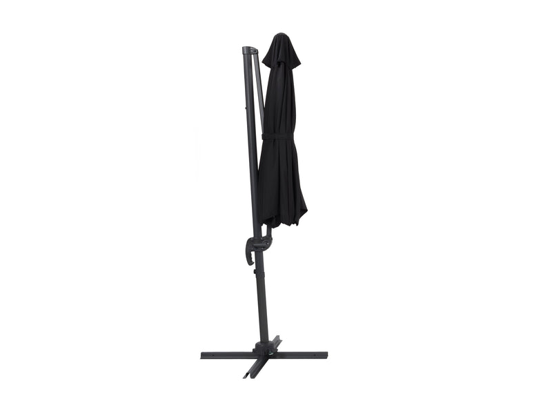 black offset patio umbrella, 360 degree 100 Series product image CorLiving
