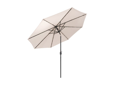 beige led umbrella, tilting Skylight Collection product image CorLiving#color_beige