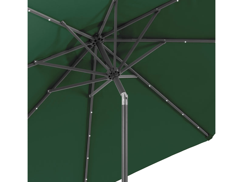dark green led umbrella, tilting Skylight Collection detail image CorLiving