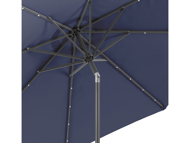 navy blue led umbrella, tilting Skylight Collection detail image CorLiving