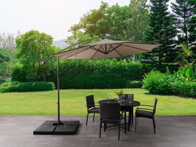 sandy brown offset patio umbrella 400 Series lifestyle scene CorLiving#color_ppu-brown