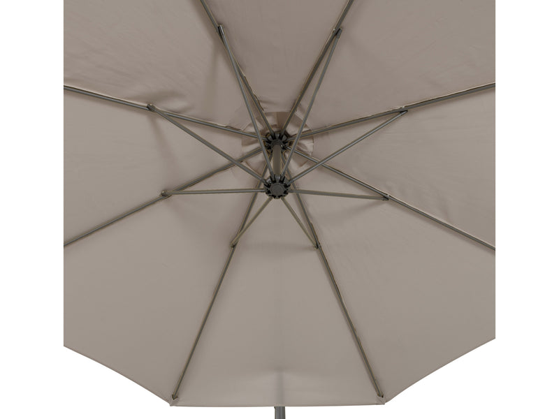 sandy grey offset patio umbrella 400 Series detail image CorLiving
