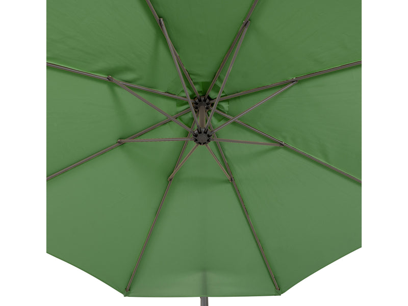 forest green offset patio umbrella 400 Series detail image CorLiving