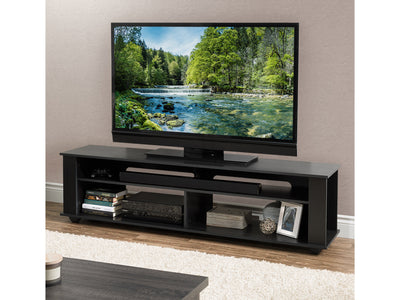 TV Stand Black for TVs up to 85" Bakersfield Collection lifestyle scene by CorLiving#color_black