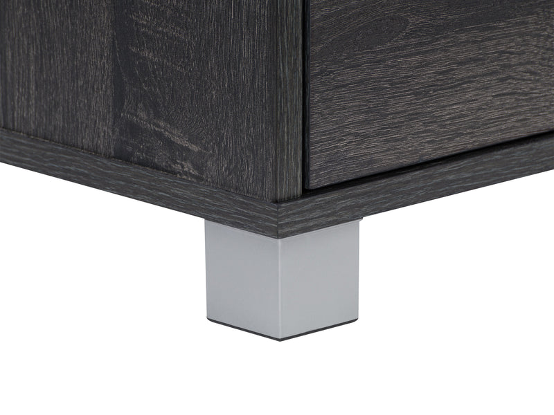 dark grey Modern TV Stand for TVs up to 55" Hollywood Collection detail image by CorLiving