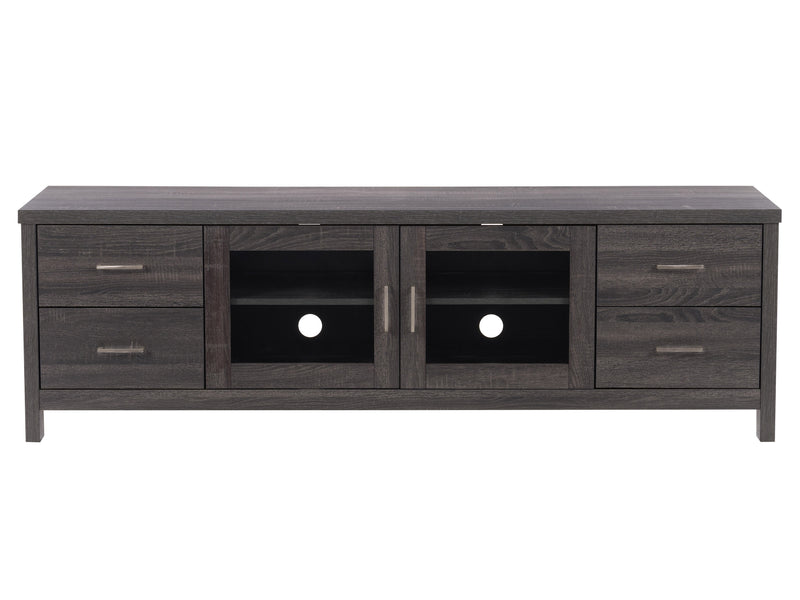 dark grey TV Cabinet with Doors for TVs up to 85" Hollywood Collection product image by CorLiving
