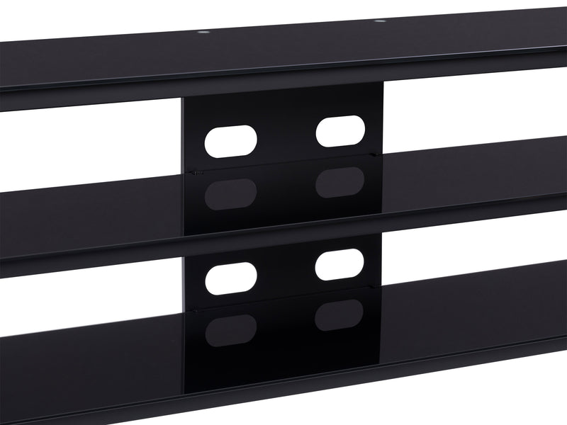 Black TV Bench for TVs up to 85" Travers Collection detail image by CorLiving