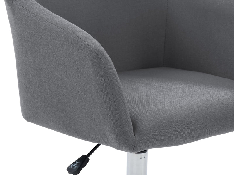 grey Task Chair with Arms Marlowe Collection detail image by CorLiving