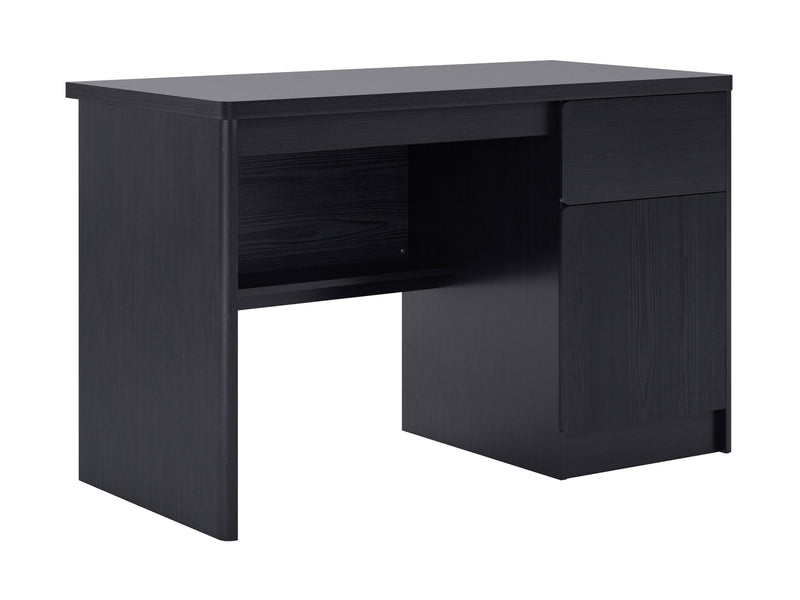 black brown Desk with Cabinet Kingston Collection product image by CorLiving