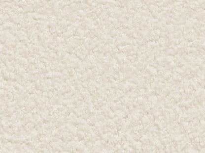 Modern Minimalist Boucle Single Bed, Off White