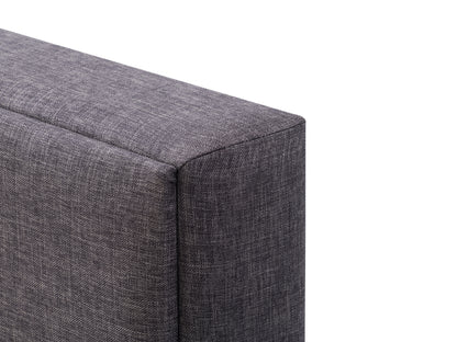 Dark Grey Upholstered Queen Bed