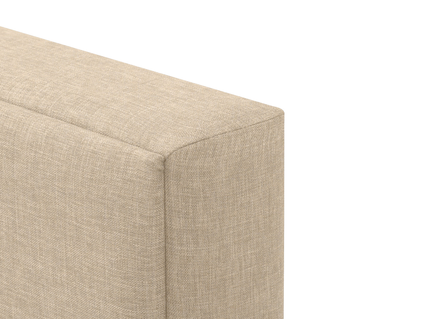 Beige Upholstered King Bed