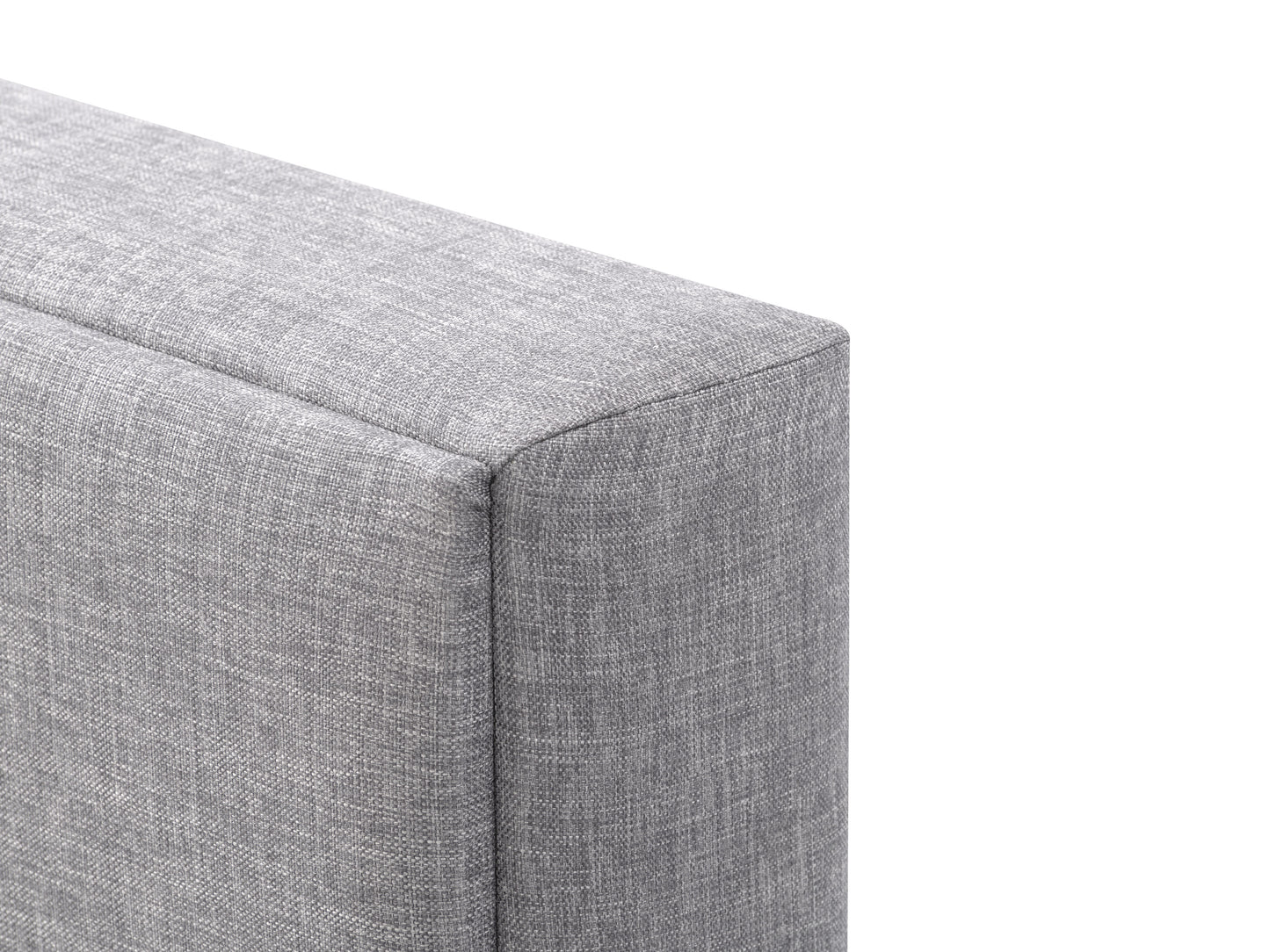 Light Grey Upholstered King Bed