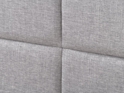 Light Grey Upholstered King Bed