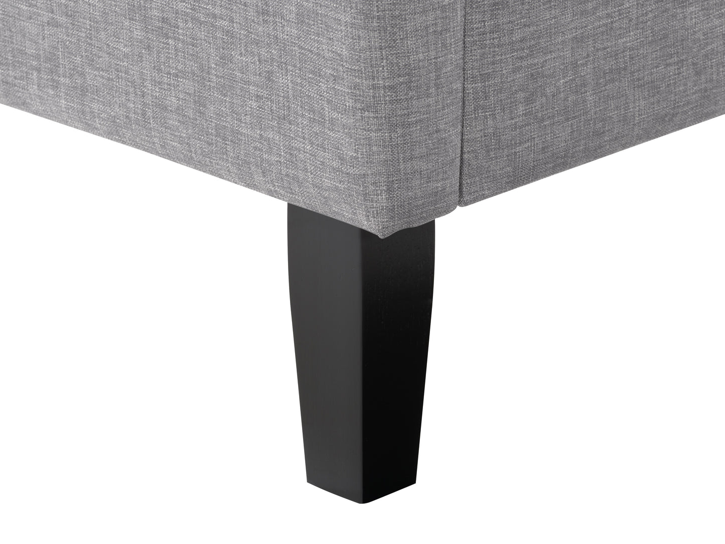 Light Grey Upholstered King Bed
