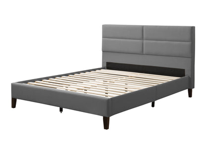 Light Grey Upholstered King Bed