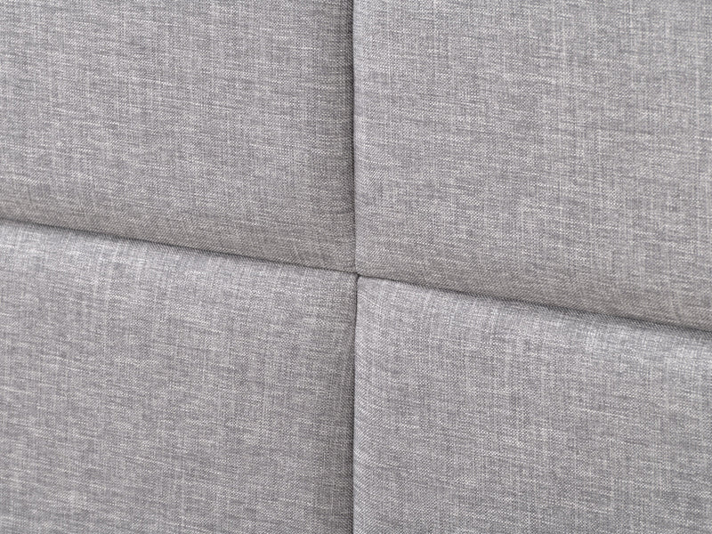 grey Upholstered King Bed Bellevue Collection detail image by CorLiving