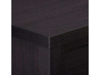 Black 5-Drawer Dresser with Interlocking Drawers