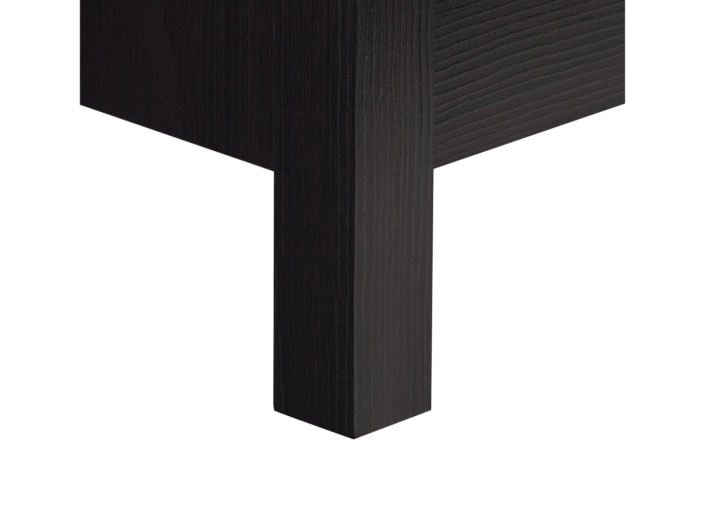 Black 5-Drawer Dresser with Interlocking Drawers
